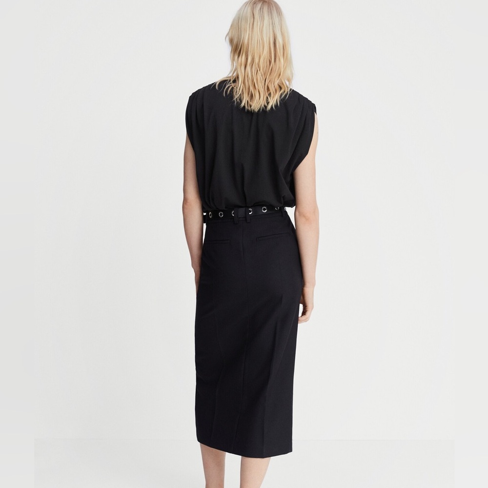 Mango Modal T-Shirt with Ruffled Shoulders - Picture 2 of 10